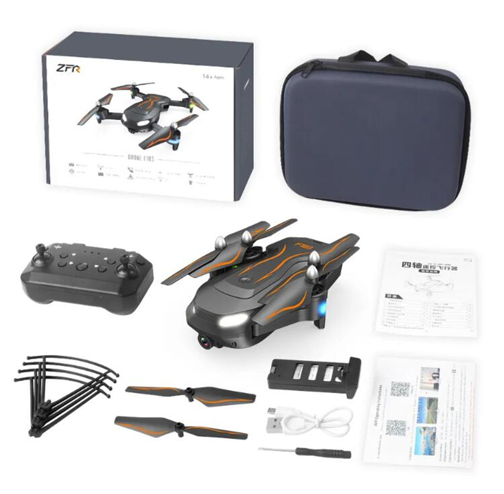 Оптовые F183 Drone Drone Helicopter Toys складные квадрокоптер RC Mini Drone Профессиональный оптический поток Wi -Fi FPV HD камеры Drones