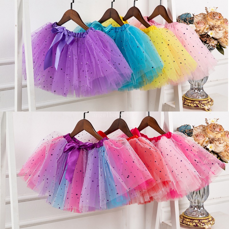 37 couleur Party Decoration Filles tutu robe couleur bonbon bébés jupes avec bandeau enfants festival robes de danse Demi-longueur princesse jupe