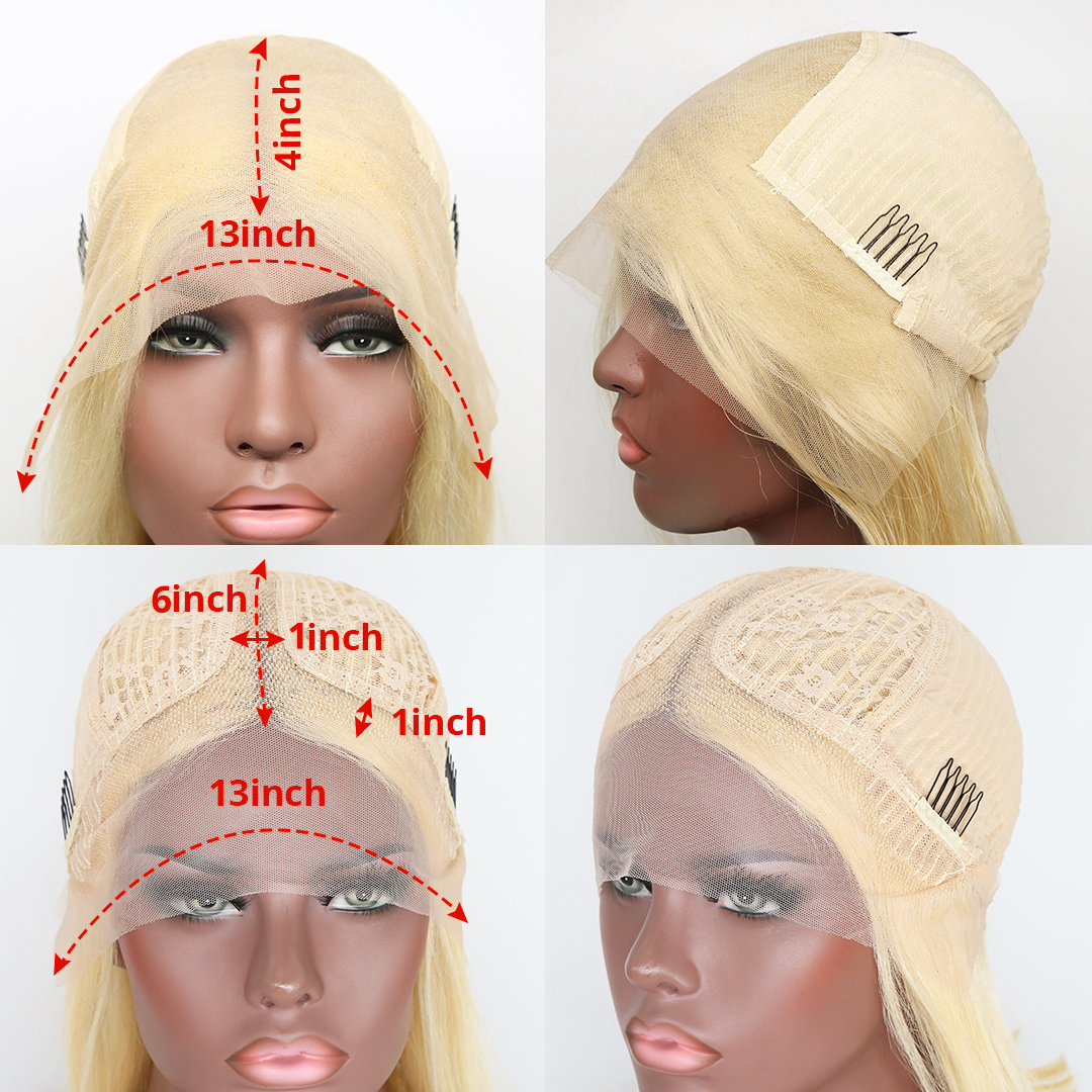 13x4 tiefe losen Welle 613 Honig Blonde lockige transparente Spitze Frontales menschliches Haar Perücken 13x6x1 Wasserwelle menschliches Haar Perücken für Frauen