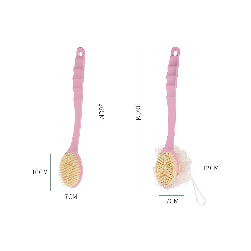 ناعمة طويلة مقبض جسم الفقرة جسم الدش مقشرات الدعكان حمام فرشاة مقشرات الجلد تنظيف الفرش