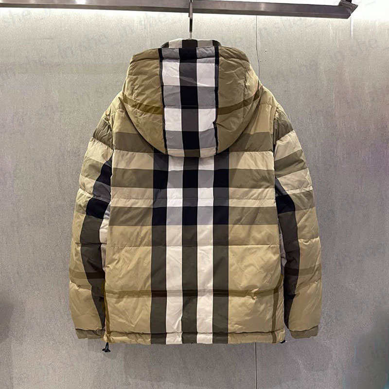 23FW Mens Puffer Jackets Woman Fashion Down Coat Designer Winter Hooded Parkas Coats Classic Striped Puff Jacket Outerwear High Quality S-L