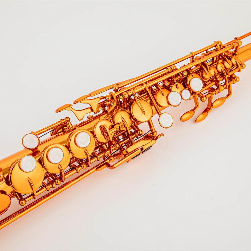 フランスでメイドマークVIブラスストレートソプラノサックスサックスbb bフラット木管楽器ナチュラルシェルキーカーブパターン