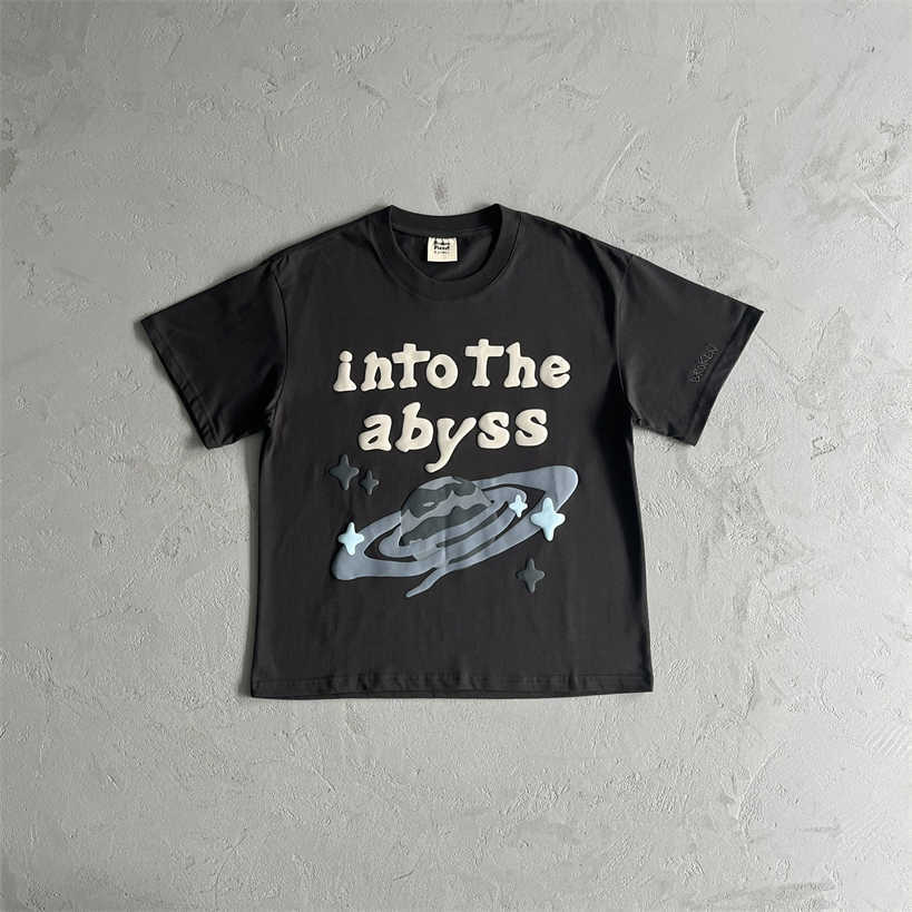 Broken Planet Cosmic Hub T-shirt da uomo T-shirt coppie Agave Green Into the Abyss T-shirt-fuliggine Bpm Basic Letter a maniche corte