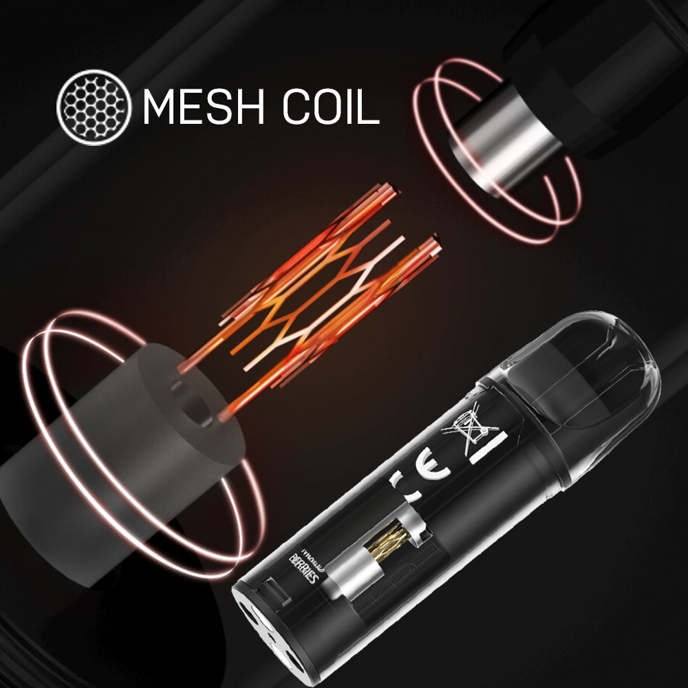 Original VAPEN POD Pods remplaçables 650 bouffées MESH COIL Vape jetable e Cigarettes TPD MHRA ELFA CHILD LOCK 500mAh Batterie rechargeable 2ml rechargée avec CE