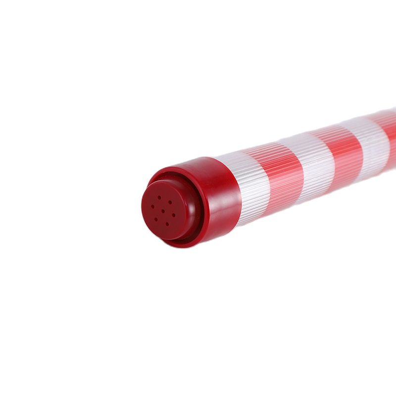 55 cm fluorescerande trafikkommando stick tull Lysande blinkande rödblå LED-varningslampa Multifunktionsledande Baton