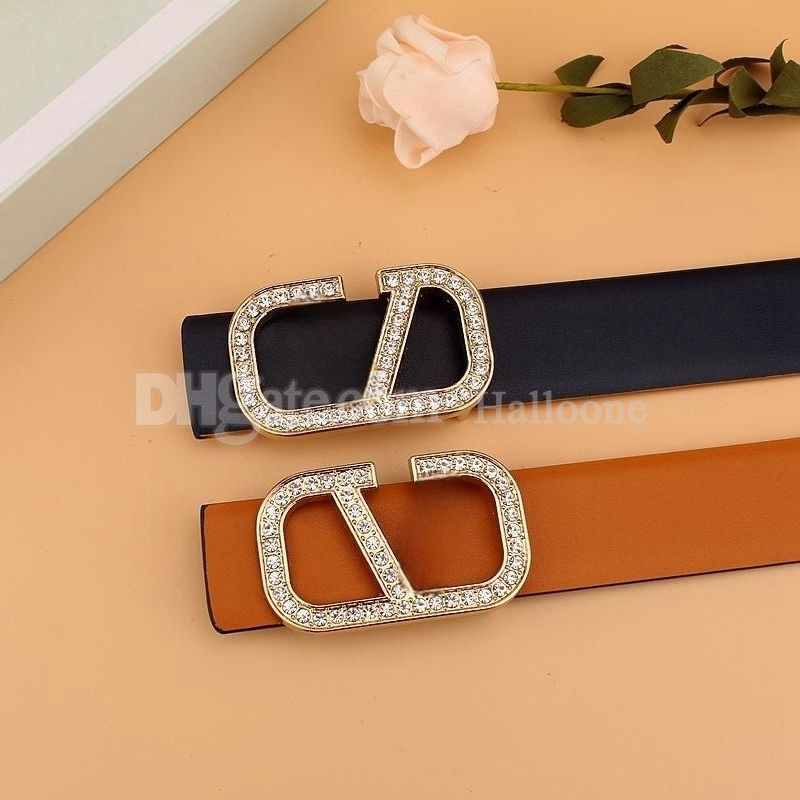 Classic V series fashion designer belt women's belt new arrival cool design refreshing style high quality alloy buckle unique design made of two layers of cowhide008