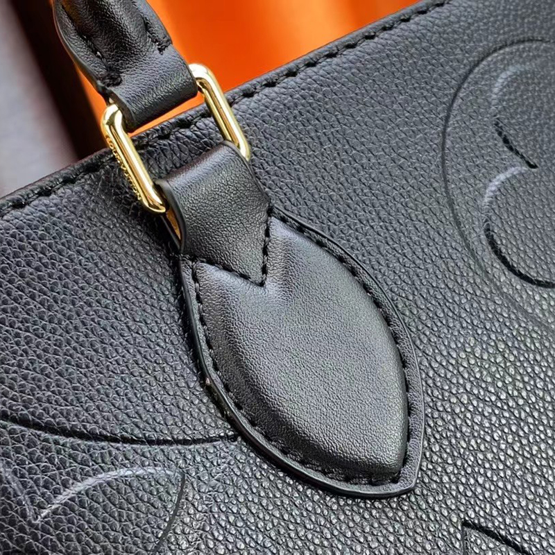 Designer-Tasche Damentaschen Luise-Tasche Leder schwarze Tasche geprägte Handtasche Rucksack-Einkaufstasche ONTHEGO GM MM-Totes Klassische Umhängetasche