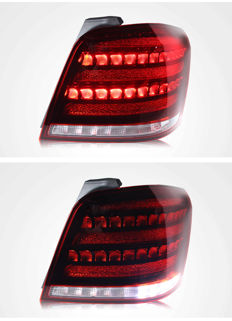 Luzes traseiras de carro para benz glk260 glk300 luz traseira estilo LED completo executando o freio de reversão de luzes de estacionamento