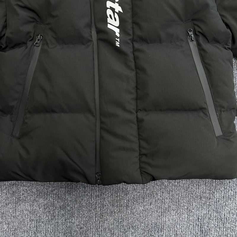 Trapstar London Hyperdrive Technical Puffer-Black Edition أسفل سترة دافئة الرجال ملابس جديدة الرجال