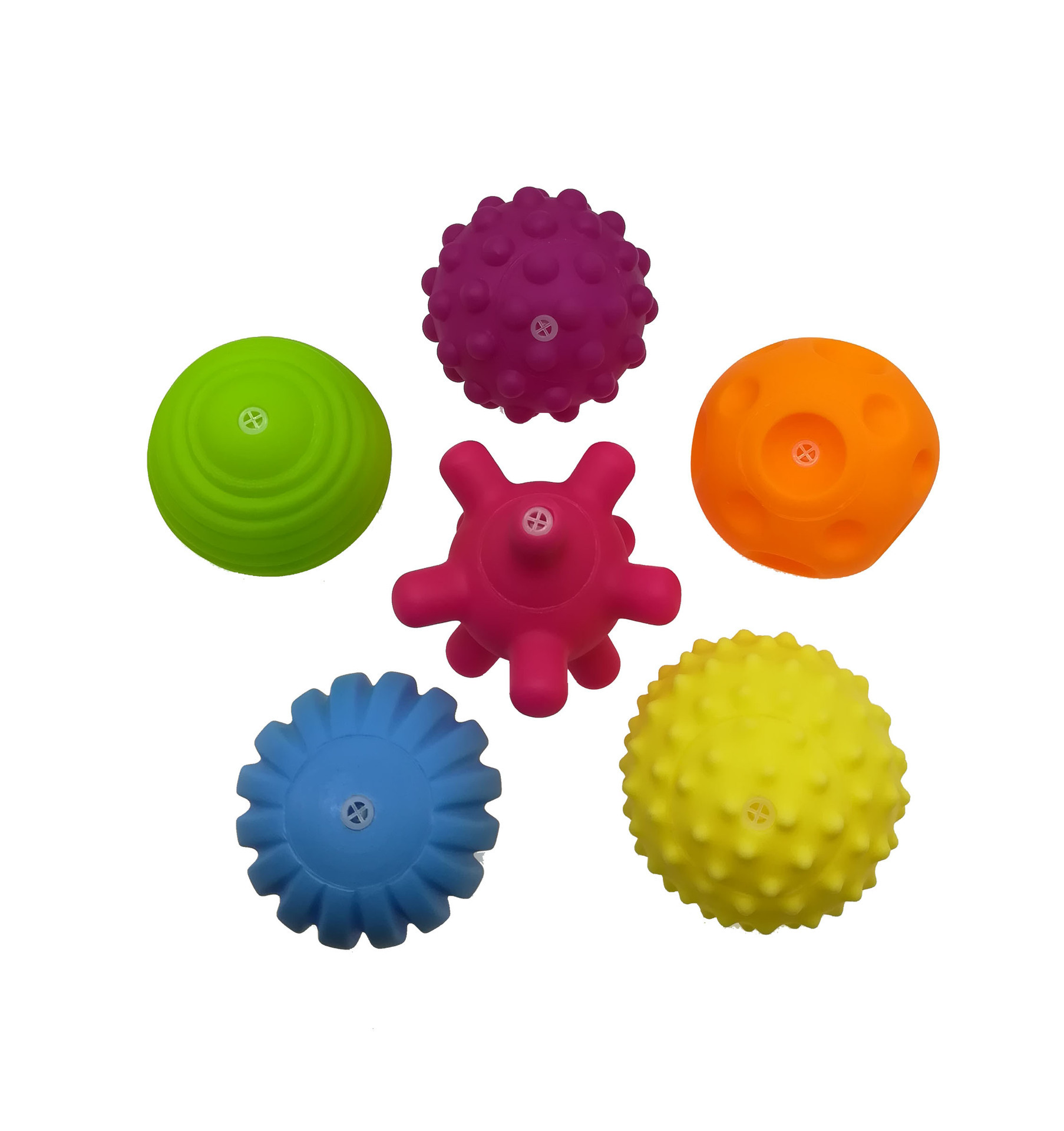 6 pièces/ensemble texturé multi-balle ensemble développer les sens tactiles de bébé jouet bébé toucher main balle jouets bébé balle d'entraînement Massage balle douce