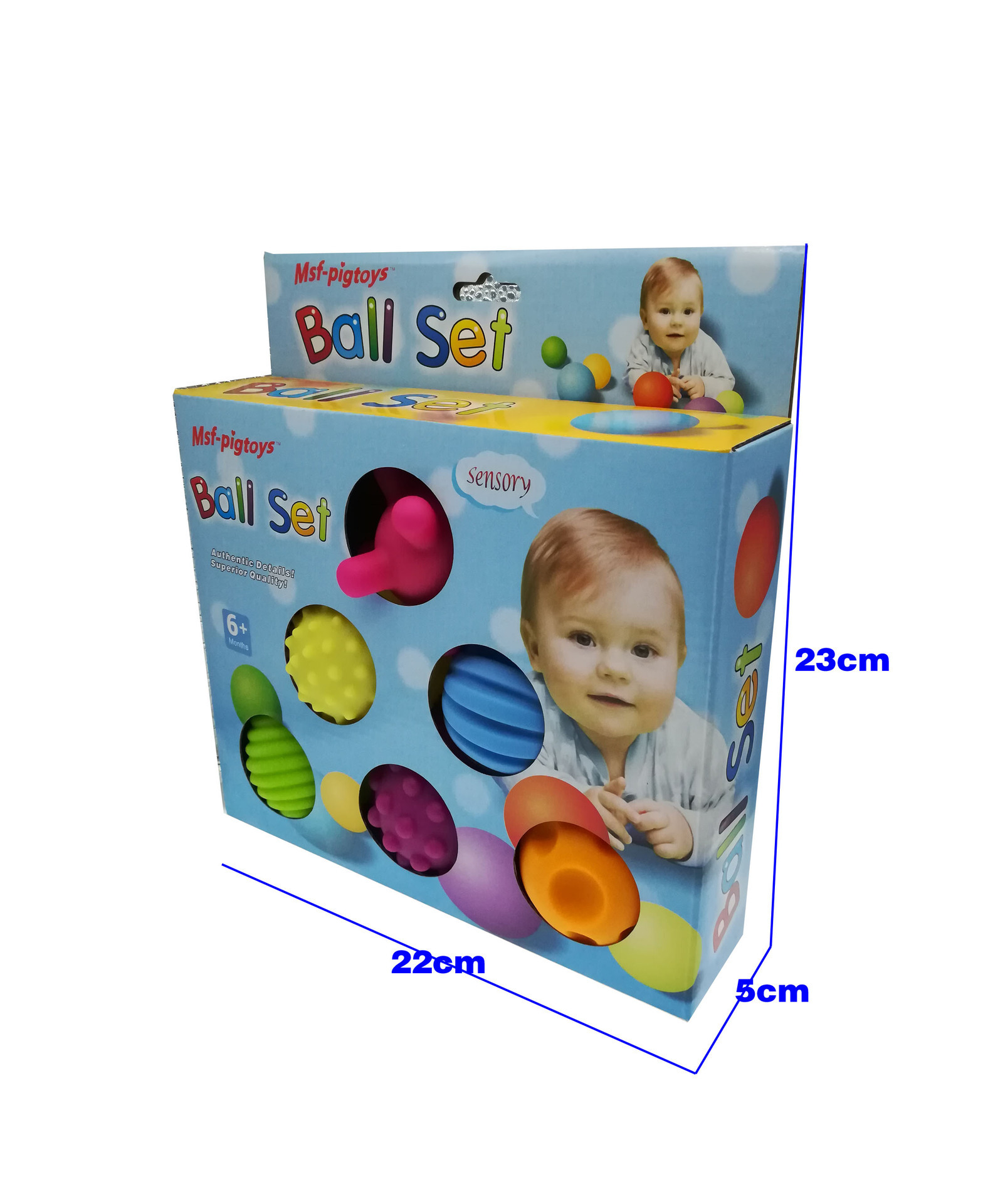 6 pièces/ensemble texturé multi-balle ensemble développer les sens tactiles de bébé jouet bébé toucher main balle jouets bébé balle d'entraînement Massage balle douce