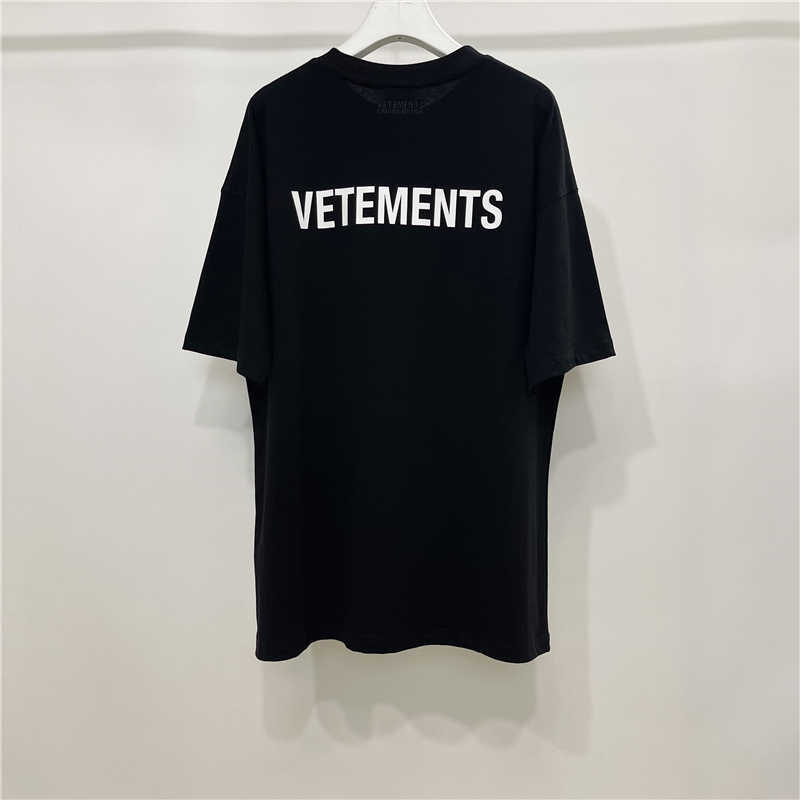 Men's T-Shirts Good Quality Gold Small Vetements Fashion T Shirt Men Vetements Women Vintage Shirts Oversize Tees Terry Short Sleeve