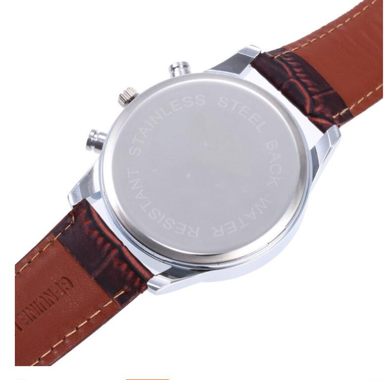 Popular Big Dial Watch Watch 43mm Data automática de couro genuíno relógio de cinto de alta qualidade Sports Japen VK Quartz Chronograph Sub Disks Die Business Casual Watches Montre de Luxe
