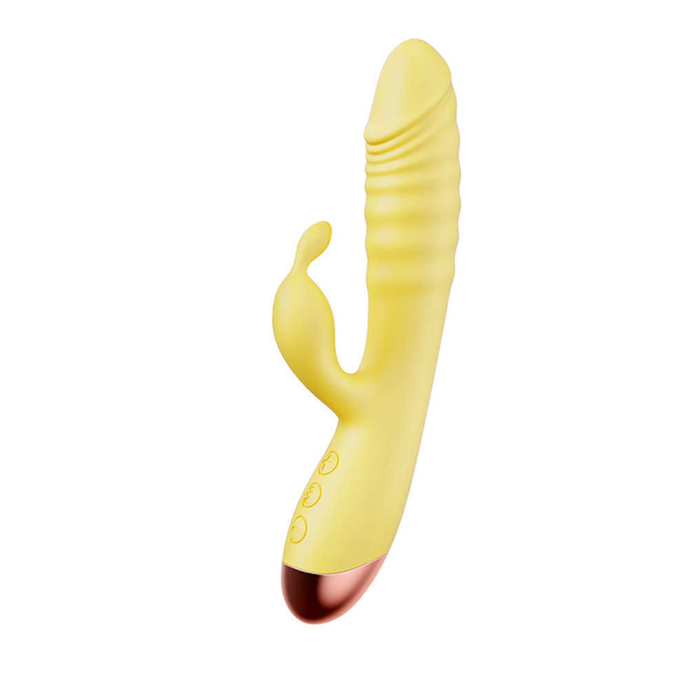 Teleskopisk plug-in-vibrator för kvinnors pistolmaskin MASGURBATOR MINI SILICONE LADDING