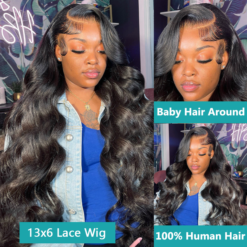 Glueless Human Wigs Ready To Wear 13x4 13x6 Hd Lace Frontal Wig for Women Brazilian 30 Inch Body Wave Lace Front Wig Human Hair