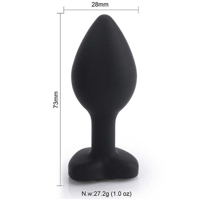 SM Adult Sexual Heart shaped silicone anal vestibular dilation flirting tools for couples vaginal plug
