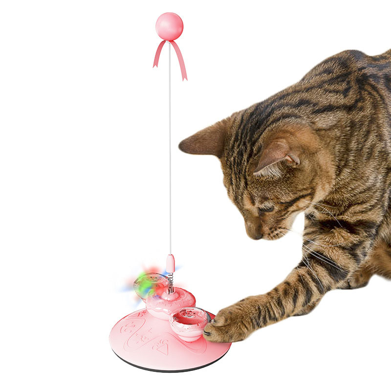 Moulin à vent pour chat, jouet balle, Teaser auto-excitant, bâton pour chat, fournitures pour animaux de compagnie