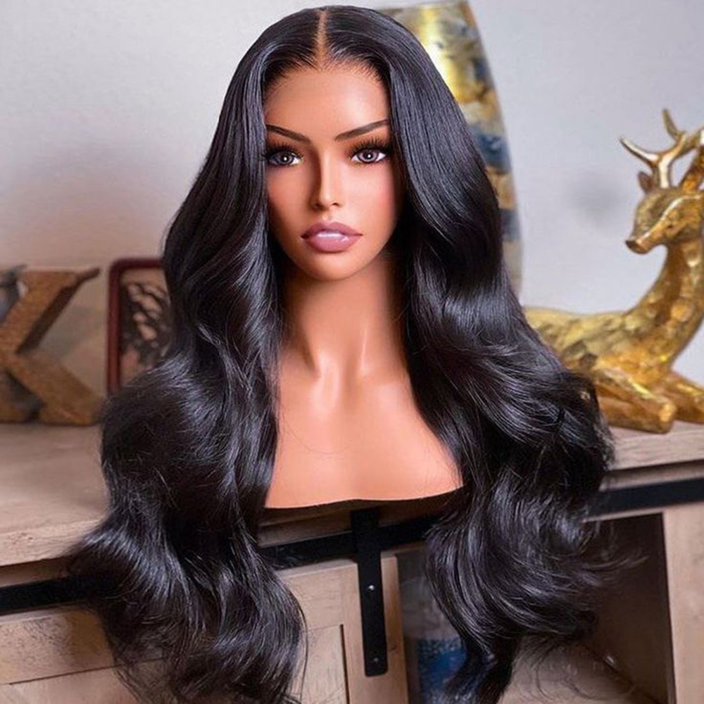34 Inch Glueless Wig 13x6 Hd Body Wave Wigs Human Hair Lace Frontal Wig Brazilian Original Human Hair Wig on Sale 180 Density