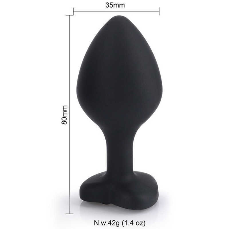 SM vuxen sexuell hjärtaformad silikon anal vestibular dilation flirta verktyg för par vaginal plugg
