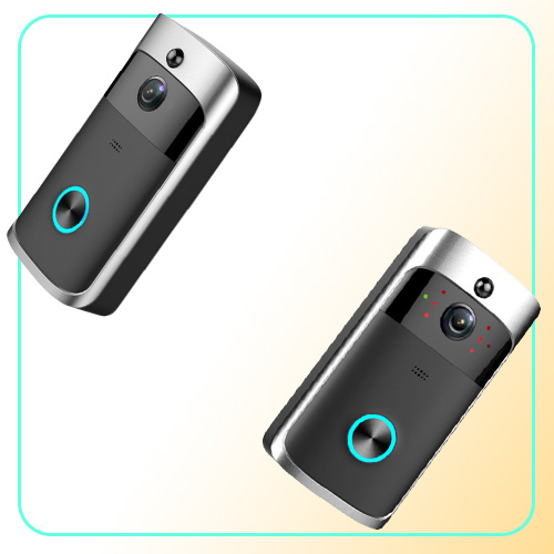 Smart Home vidéo sonnette Wifi caméra sans fil appel interphone bidirectionnel o pour sonnette de porte pour téléphone caméras de sécurité à domicile H1119322586