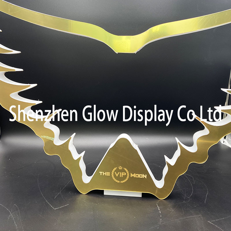 Party NightClub LED Lighted Wing bottle presenter with Bar Bottle Glorifier Happy Birthday Customized Sign for Nightclub Bar Lounge
