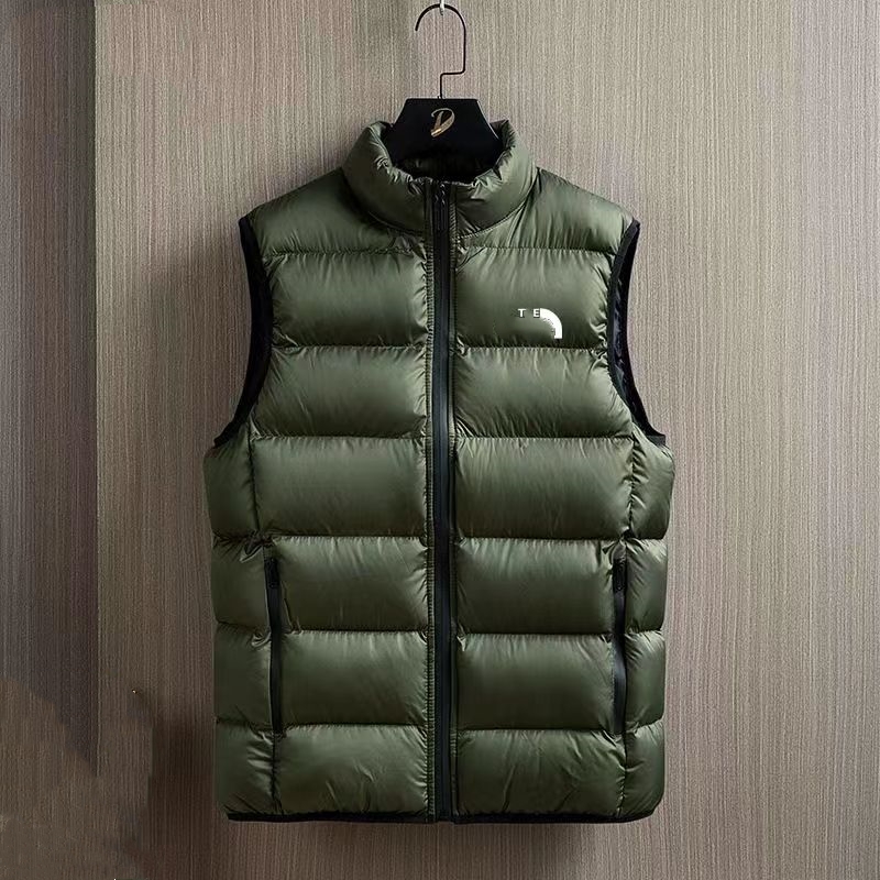 gilet pour hommes gilet bouffant gilets de créateurs camisole surdimensionnée sans manches col montant coupe-vent ultra léger fermeture éclair mode polyvalent gilet ample et léger