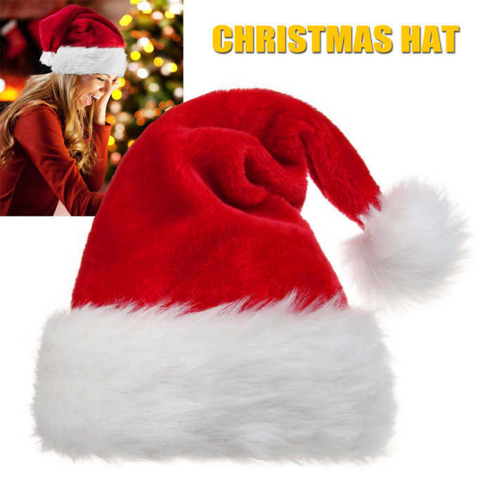 Förälder-barn julhatt jultomten röda hattar kepsar förtjockas för vuxna barn Xmas dekor nyårs gåvor hemfest leveranser hkd230823