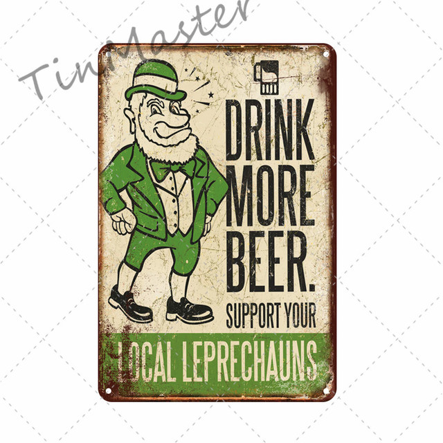 Classique Cocktail métal peinture café Vintage bière plaques métalliques café Pub Club maison mur décor étain signes rétro Plaque 20 cm x 30 cm W01