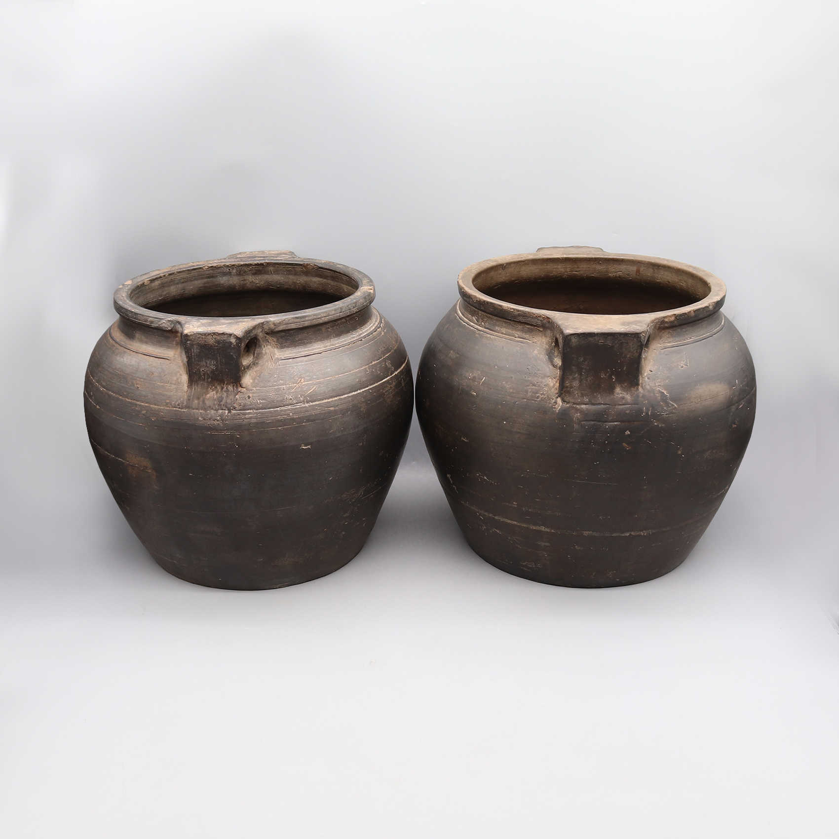 Poterie noire vieux pot vase à fleurs décoration de la maison HKD230823
