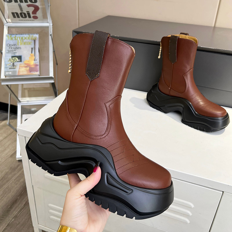 Plateforme Boot de la cheville Boots de designer français Femmes Dernières Arrivée Taille 35-42 Modèle 80901