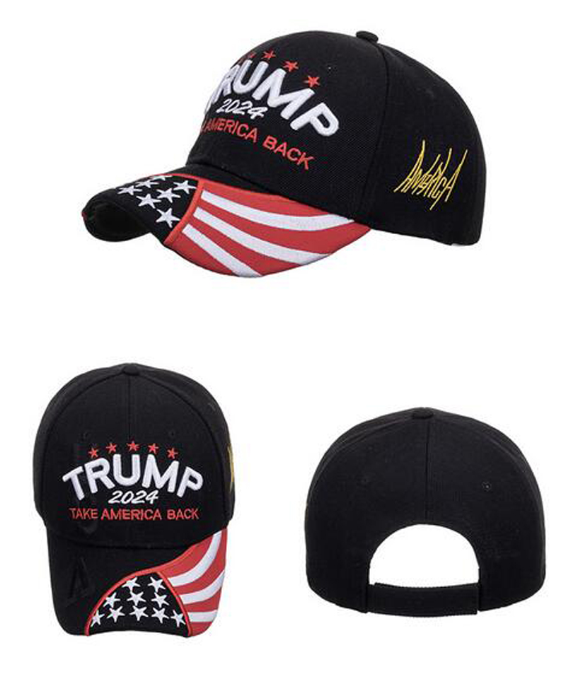 Donald Trump voor president 2024 Trucker Hat USA vlag Baseball neemt Amerika terug Cap President 3D Borduurwerk gedrukt Caps de VS.