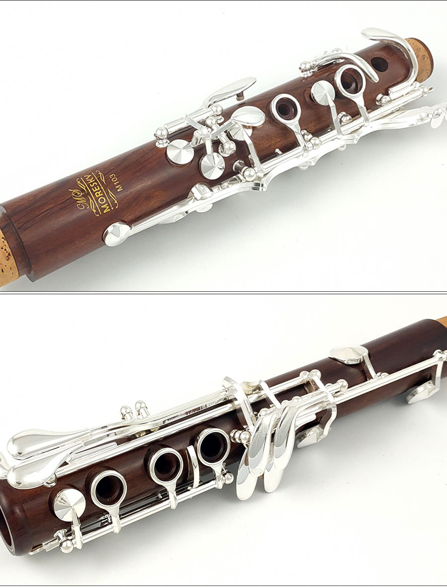 MORESKY Clarinet Bb Rosewood/Mopane Silvering Keys Sib Klarnet M103