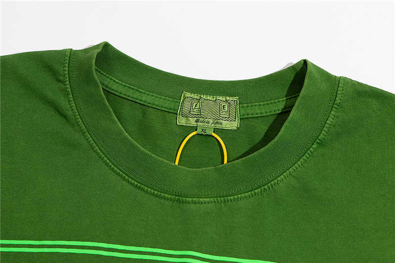 T-shirts pour hommes Bonne qualité Washed Batik Green Cav Empt Chemises de mode Hommes 1 1 CAVEMPT Géométrie abstraite C.E Femmes T-shirt Vintage Tee