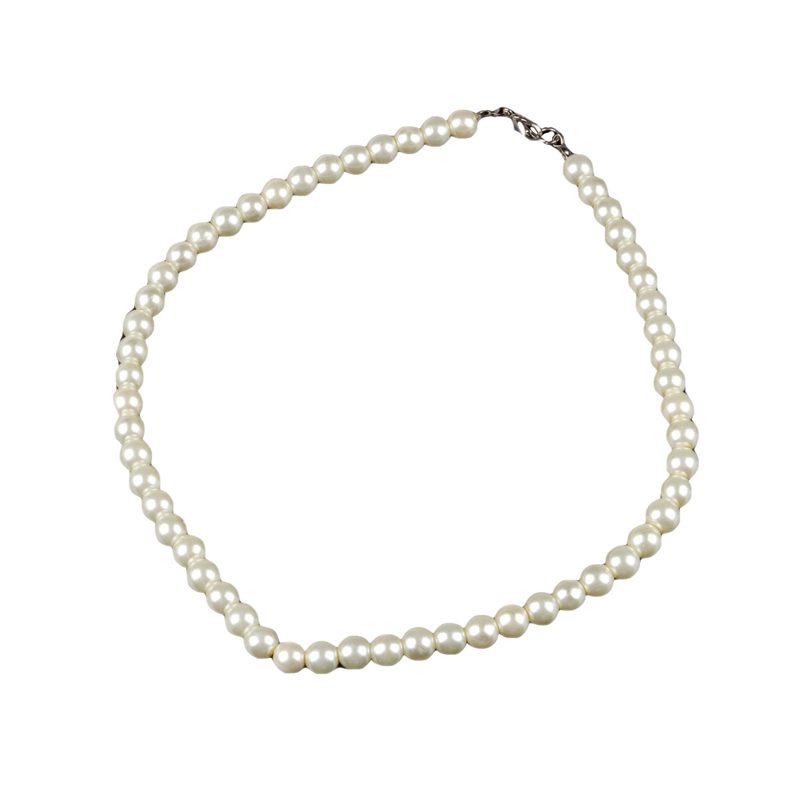 Collier de perle classique blanc élégant de 75 mm de diamètre pour femmes hommes adolescents de mariage Colliers de banquet Trend7003048