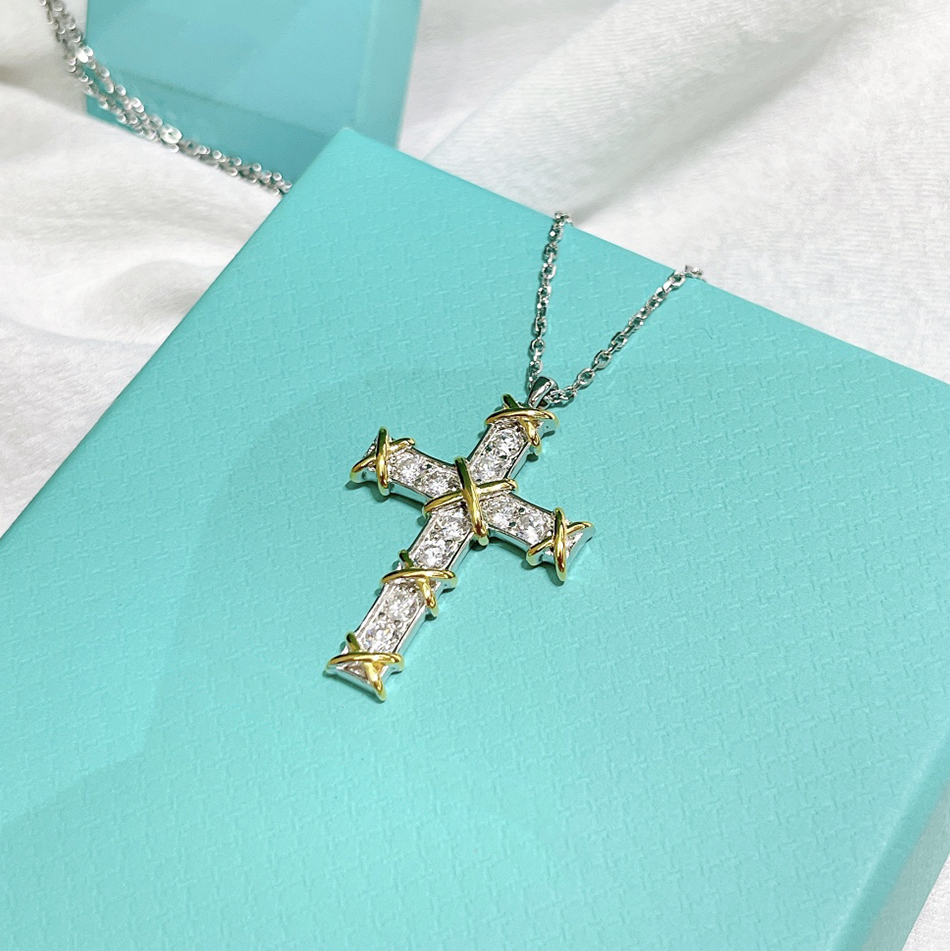 luxury necklace designer necklace for woman fashion diamond necklace women men designer pendant necklace jewelry necklace for man cross ladies necklace free ship