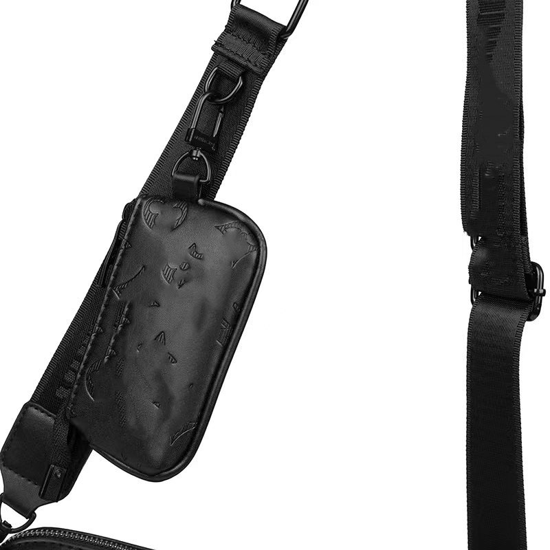 2023 Nya designer Men's Versatile Classic präglade PU Triple-Piece Shoulder Crossbody Bag