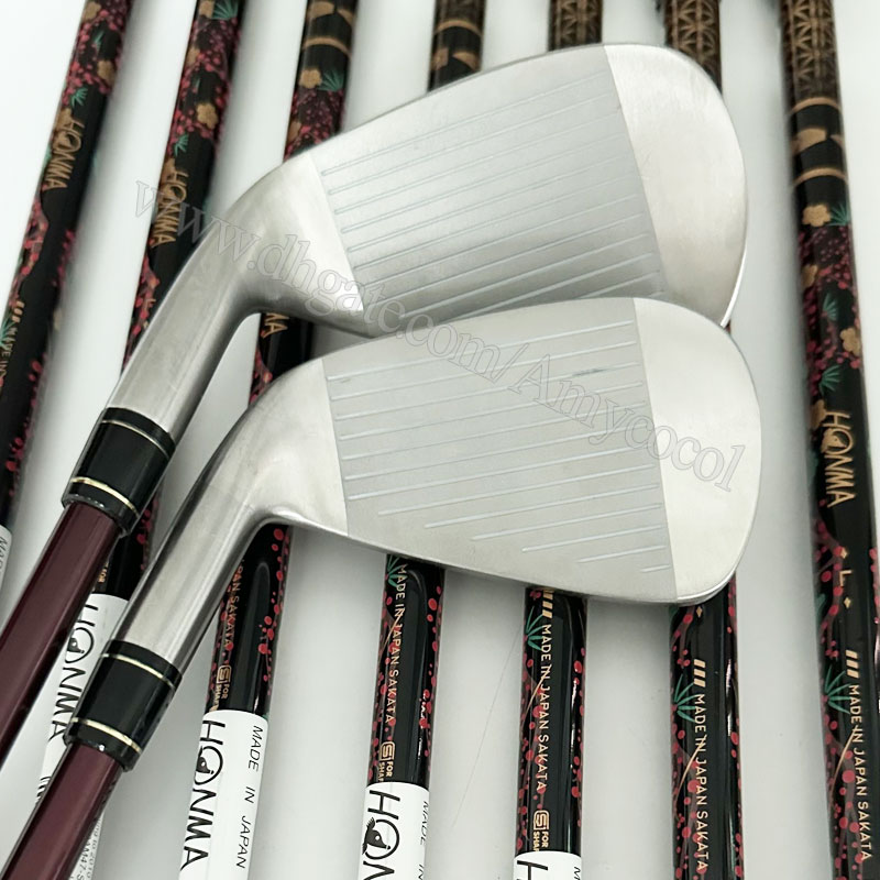 Clubes de golfe Mulheres Honma S-08 Irons de golfe 5-11 A SW Beres Iron Conjunto L eixo de grafite flexível e frete grátis