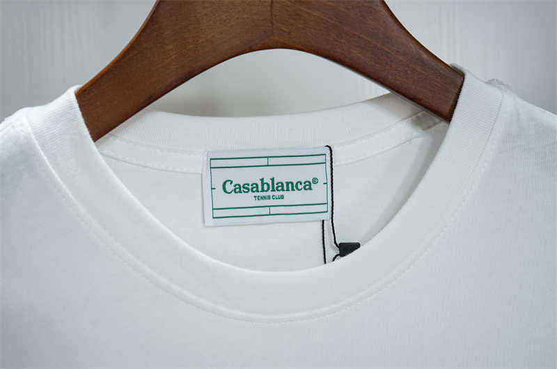 Men's T-Shirts Good Quality 2023ss Casablanca Streetwear T-shirt Men Black White Rabbit Casablanca Fashion TeesT Shirt Mens Clothing