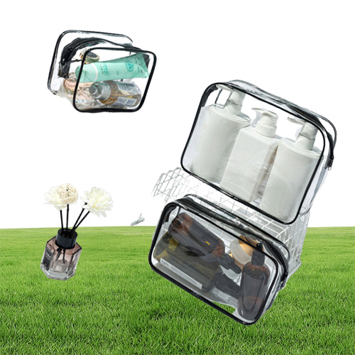 Transparent Makeup Bag Women Cosmetic PVC Travel Organizer Clear Beauty Case Toiletry Wash Waterproof Storage 2202188637549