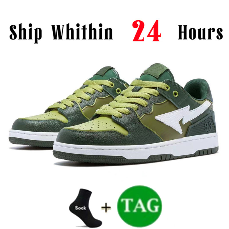 Sk8 Men Women Casual Shoes Designer Womens Sta Low Sneaker Court Nigo a Bathing Apes Platform Shoe Mens Shark Black White Patent Grey Leather Green Women Trainers