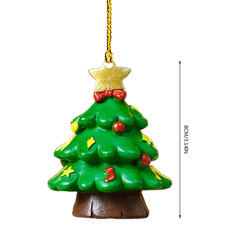 Christmas Tree Decoration Pendant Cute Acrylic Animal Xmas Tree Hanging Ornaments New Year Holiday Party Gifts