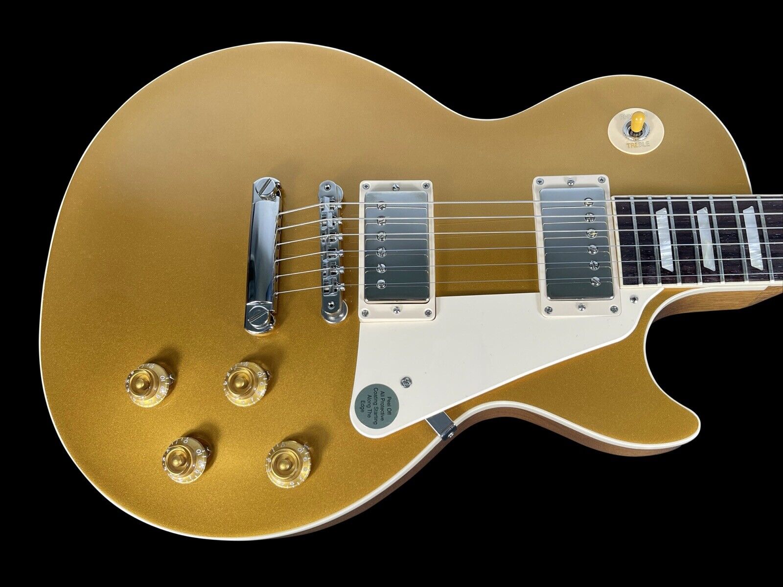 Les Standard 50 -tal med Humbuckers ~ Goldtop Electric Guitar som samma av bilderna