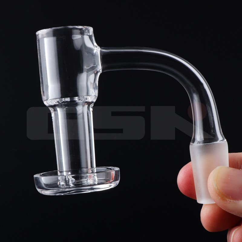 Spedizione DHL !!! L'intero corpo salda il bordo con smussatura smussata con sussidio a fumare con tappo di vetro e rubino da 6 mm da 10 mm 14 mm 18 mm 45 90 chiodi piattaforme tamponate e bong d'acqua