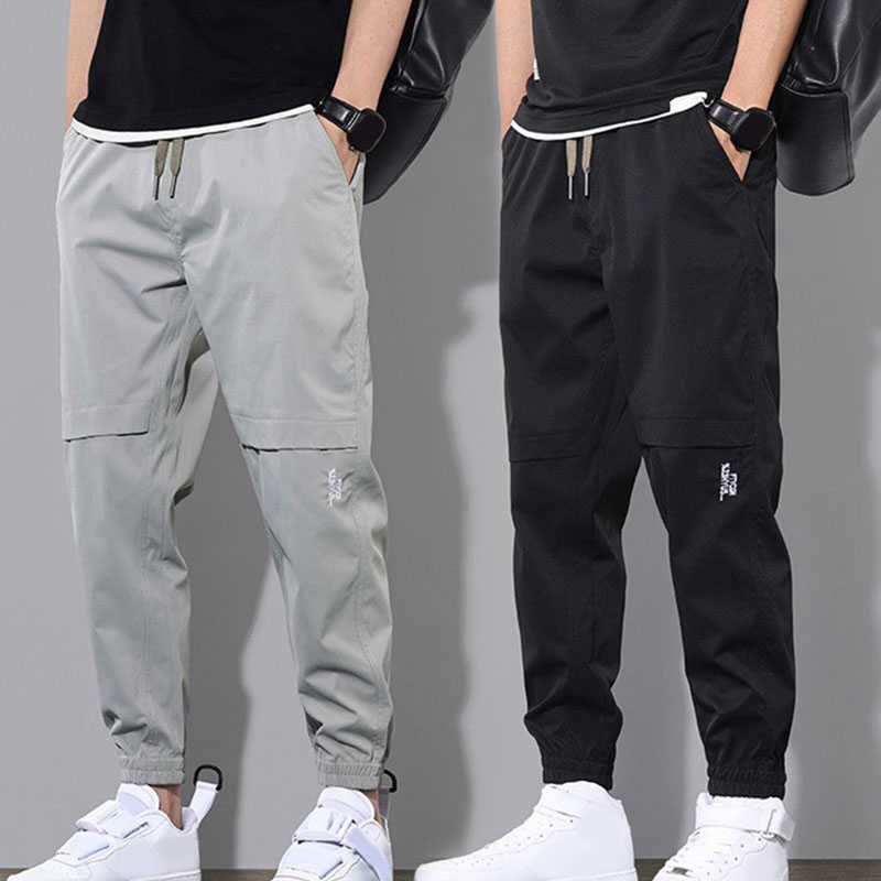 Hip Hop Joggers Cargo pantalon hommes gymnases Fitness pantalons décontractés entraînement pantalons de survêtement pantalons de survêtement hommes Streetwear taille extensibleLF20230824.