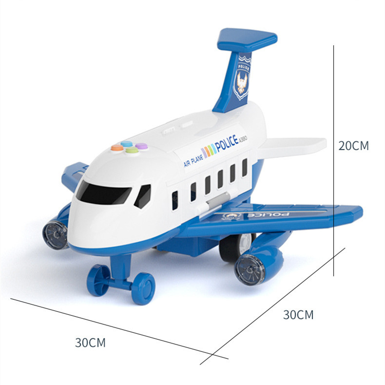 Lepin Brick Avião Toy Music Story Simulação Avião Inércia Avião para crianças Bloco de construção Aeronaves de tamanho grande Conjunto de blocos de construção de passageiros Avião de brinquedo