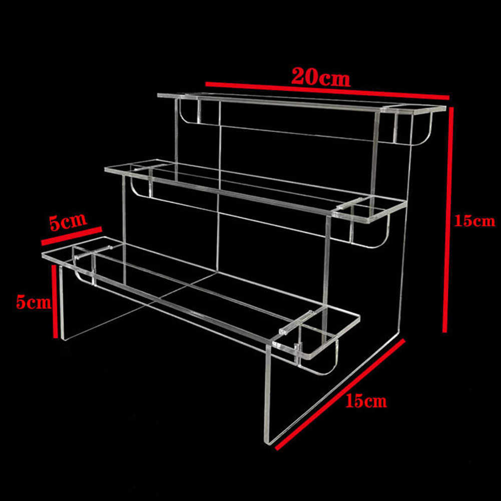 Suporte de exibição acrílico de 1-4 camadas, rack transparente para cupcake, doces, sobremesa, perfume, figuras, modelo dcor, organizador hkd230823