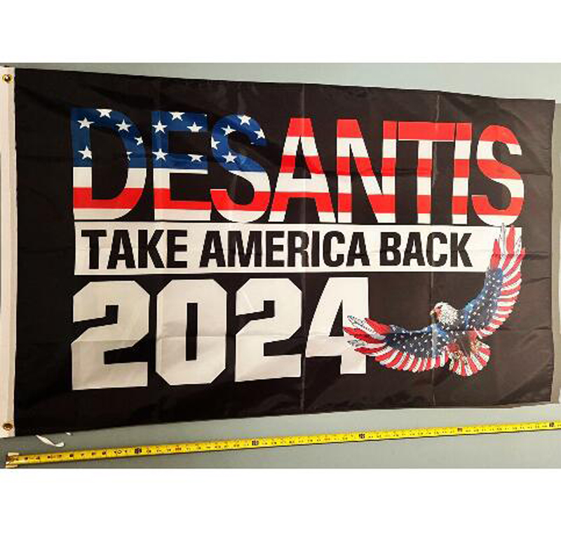 Ron DeSantis para Presidente 2024 Eleição EUA Flag 90x150cm 3x5ft Make America Back Florida Home Garden Banner Decorações nos EUA