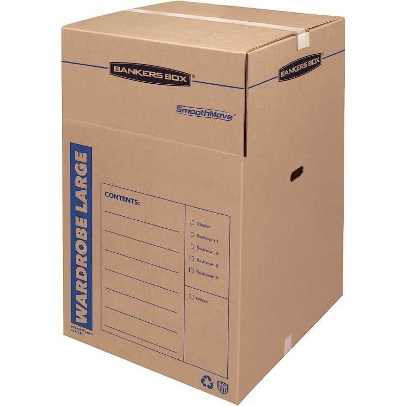 Bankers Box Smoothmove Garderob Moving Boxes Tall 24 x 24 x 40 Inches 3 Pack HKD230812