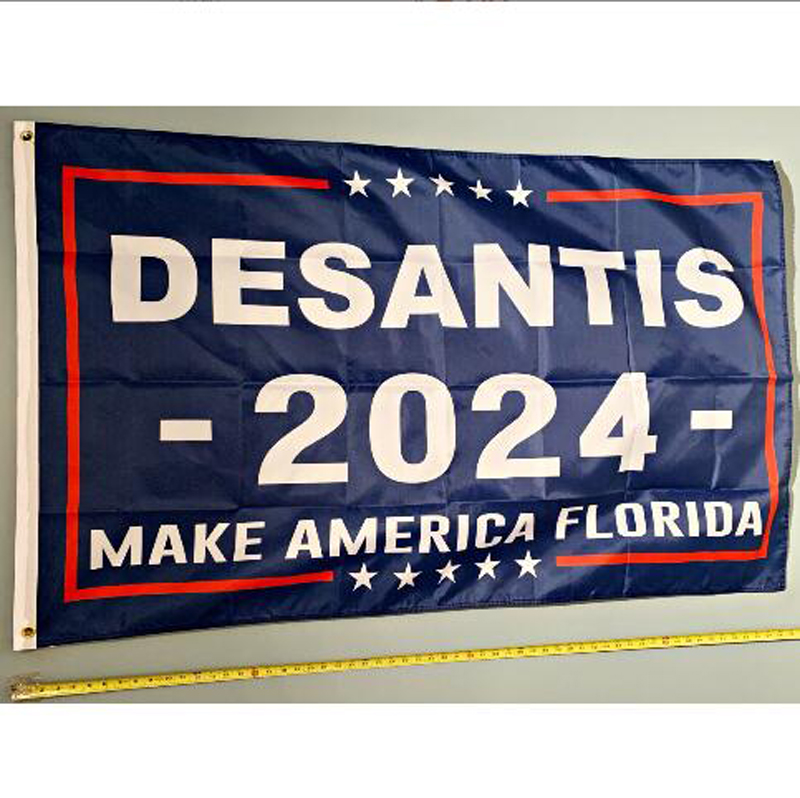 大統領2024選挙のためのRon Desantis USA Flag 90x150cm 3x5ftアメリカを後退させるフロリダホームガーデンバナーデコレーション