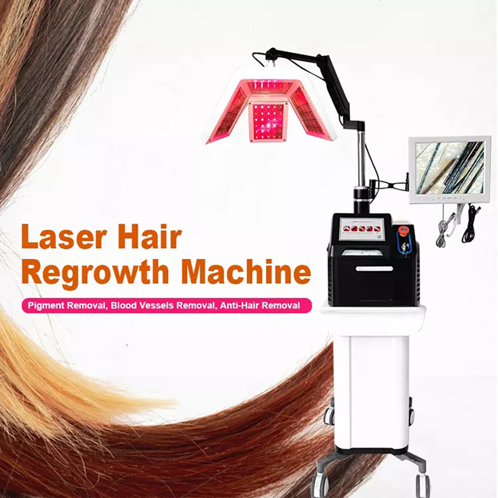 Hair loss treatment laser growth 5 in 1 hair regrowth laser scalp treatment machine for hair growth